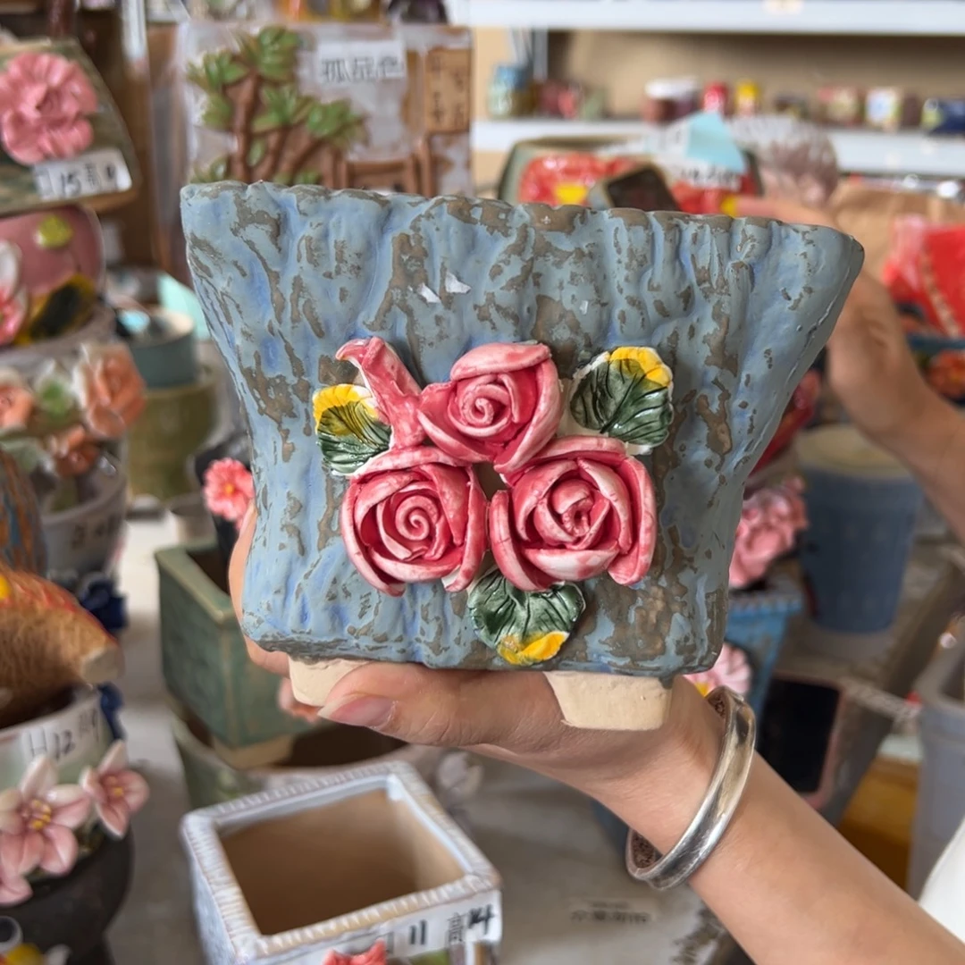 多肉花盆，满20米发货爱退款拉黑