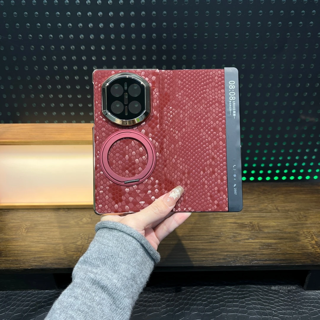 适用于华为matex7手机壳新款翻盖x7折叠屏支架保护套磁吸真皮全包