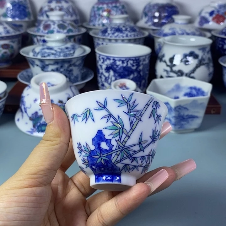 摆件景德镇纯手工手绘茶器