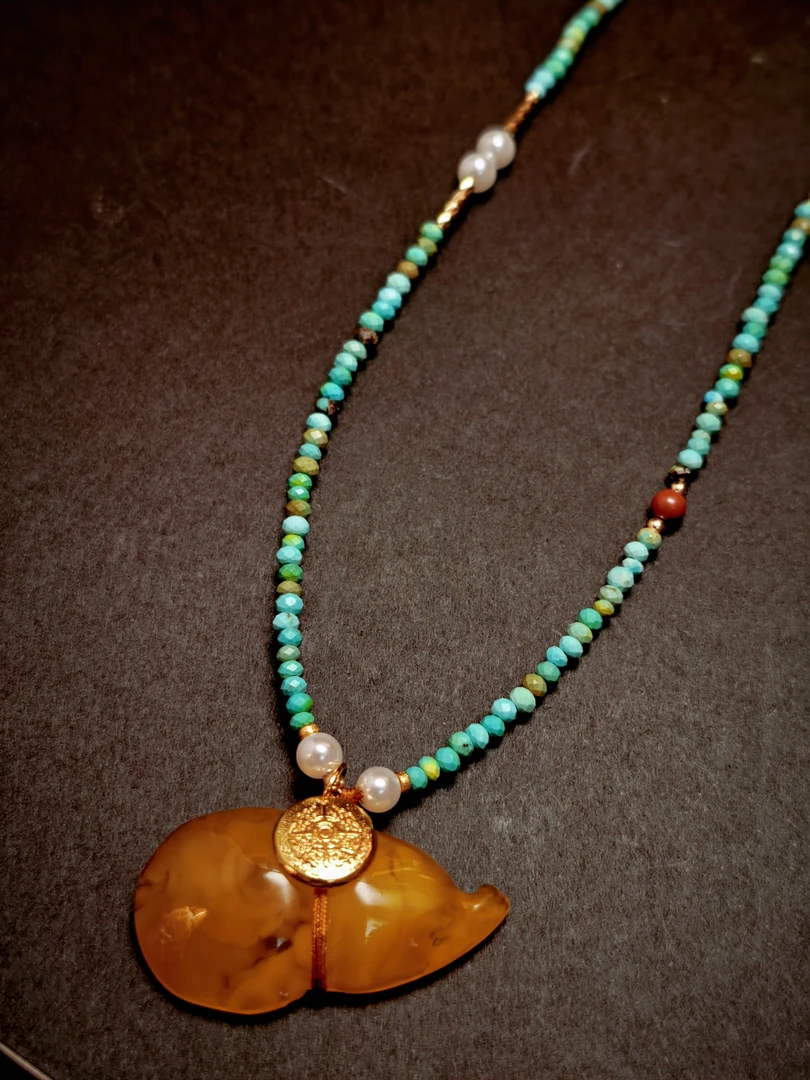 多巴胺色系设计款福禄项链套链