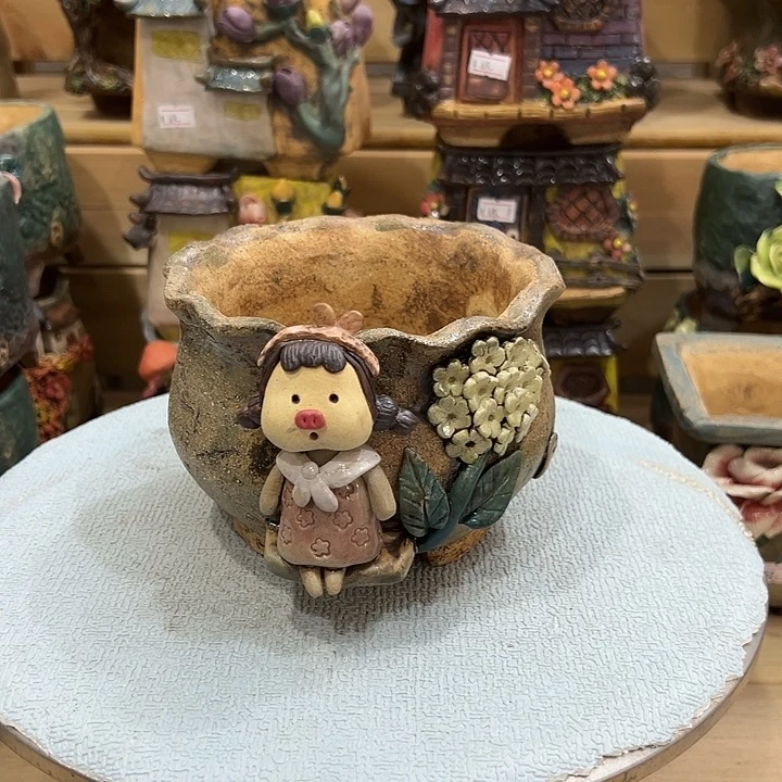 嘻哈多肉花盆百搭