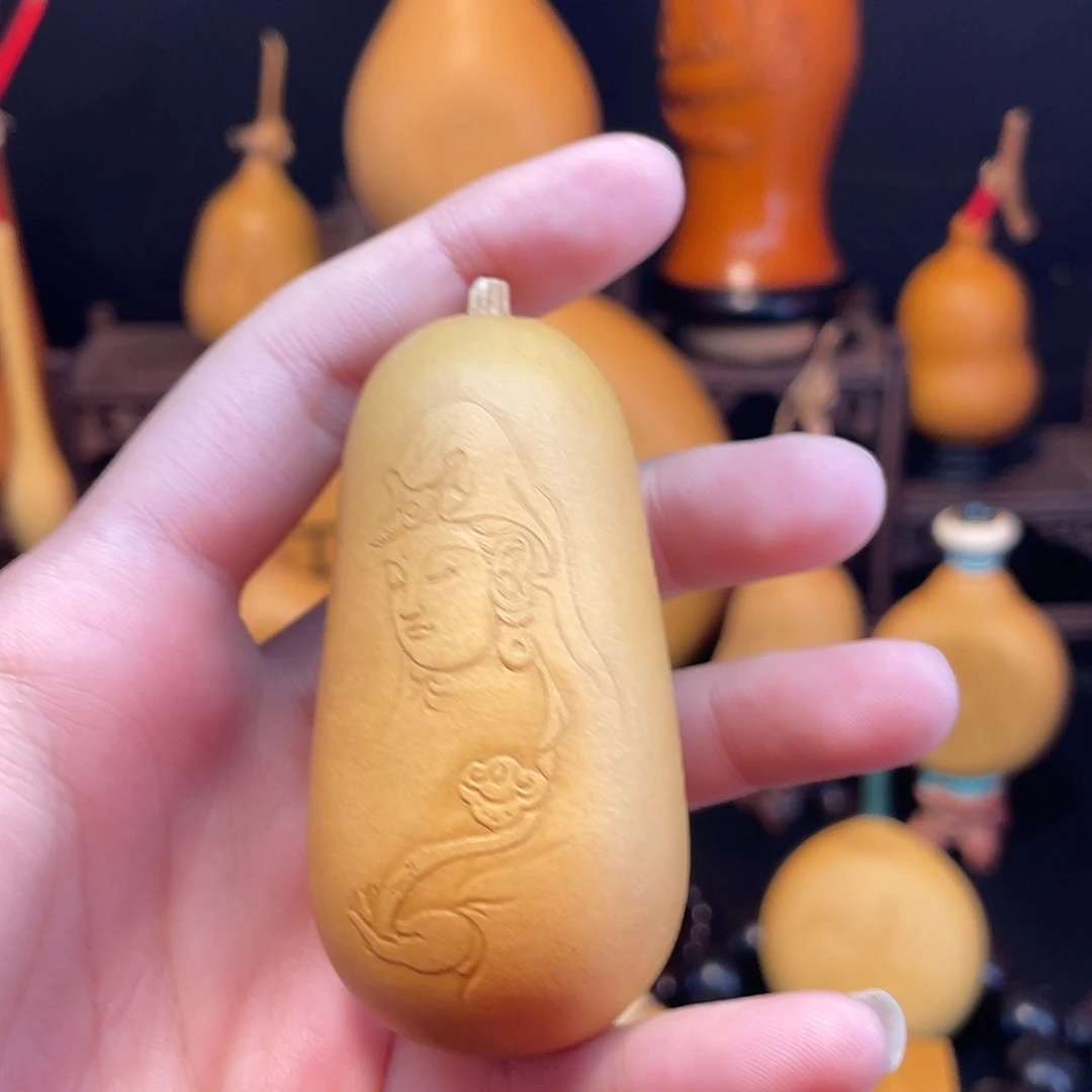 观音如意押花葫芦