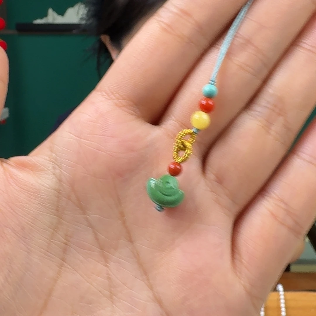 绿松石18K金镶嵌珠宝奇石