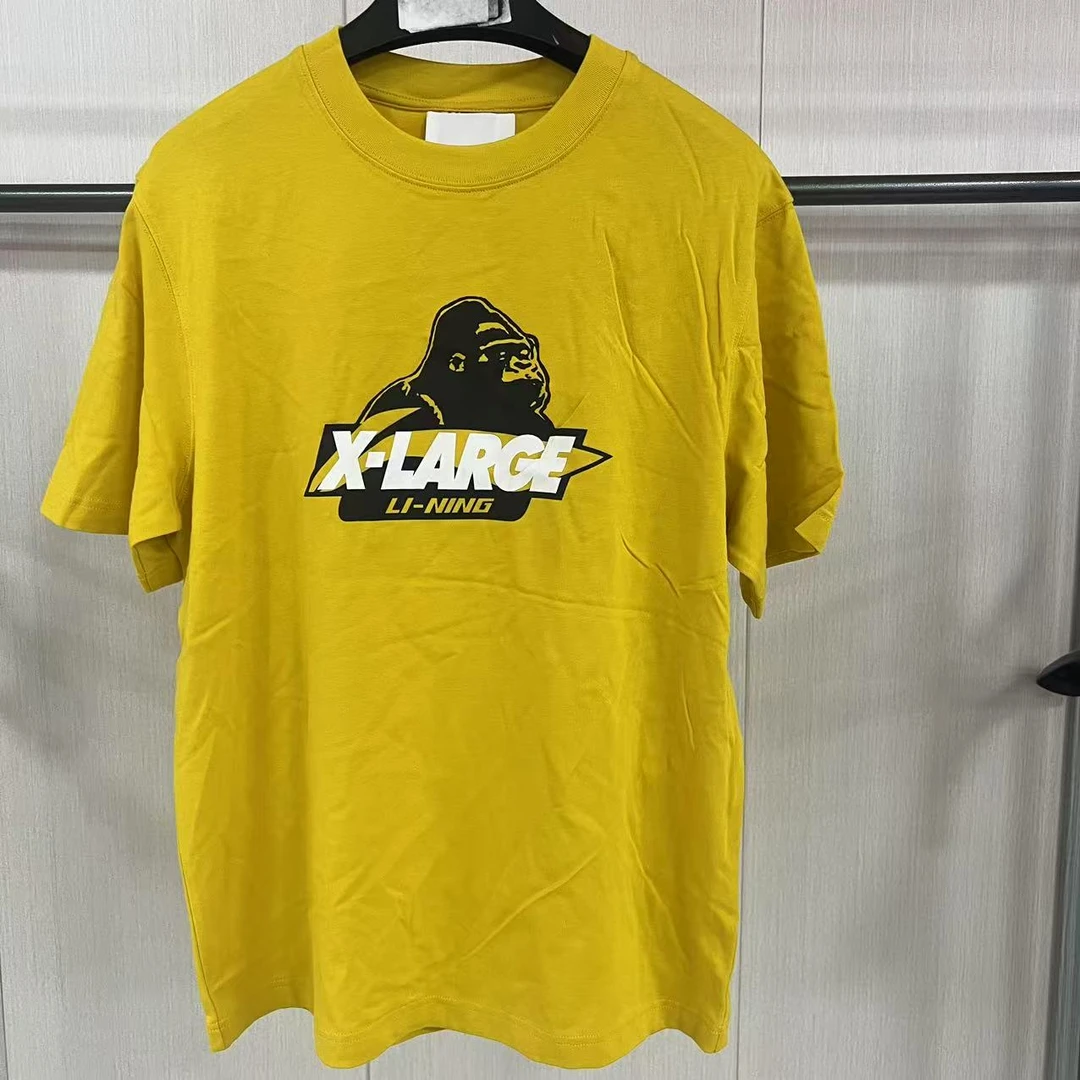 (B品以-直播展示为准)李宁运动男子休闲短袖微瑕疵无吊牌AHSN951