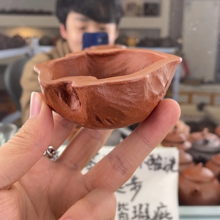 紫砂茶壶120cc红降坡茶壶