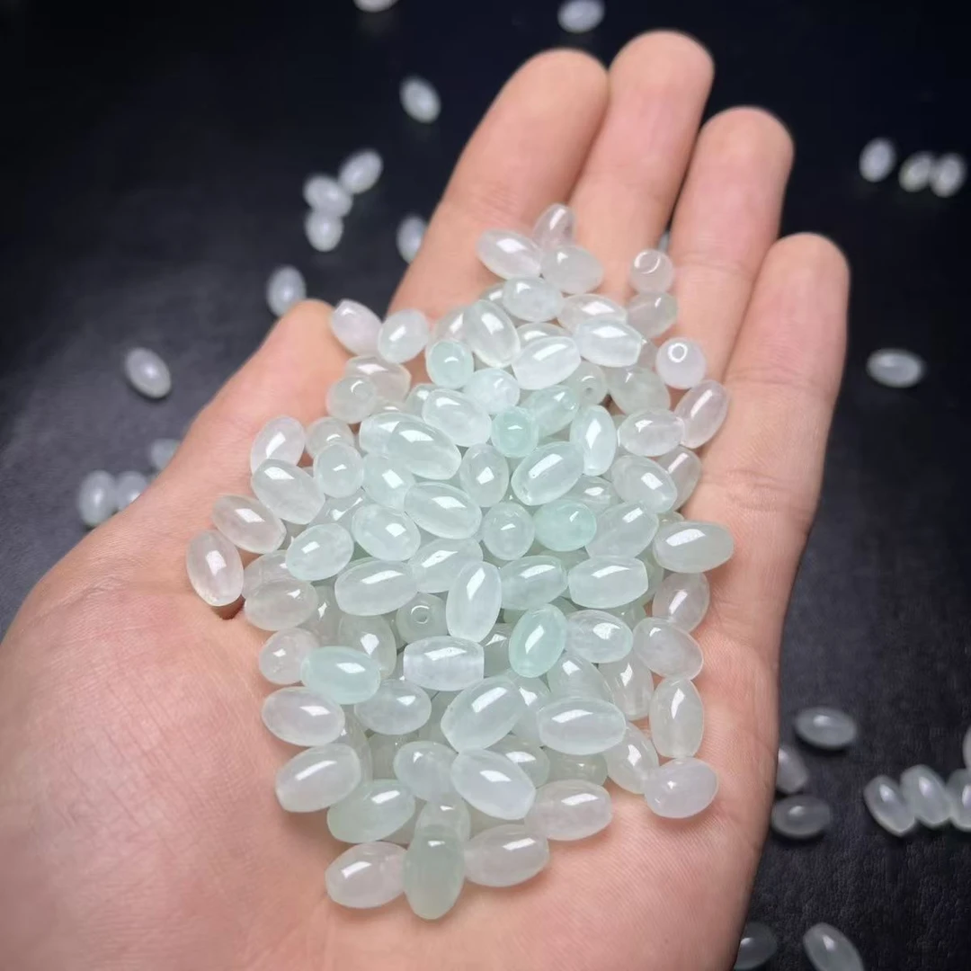 正品天然石英质玉玉石散珠观音佛吊坠挂绳DIY饰品配饰配珠米珠
