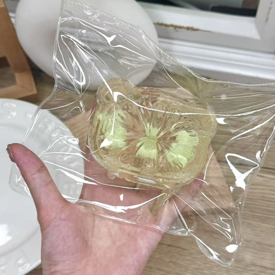 【青提果冻熊头蛋糕】硅胶捏捏乐解压玩具