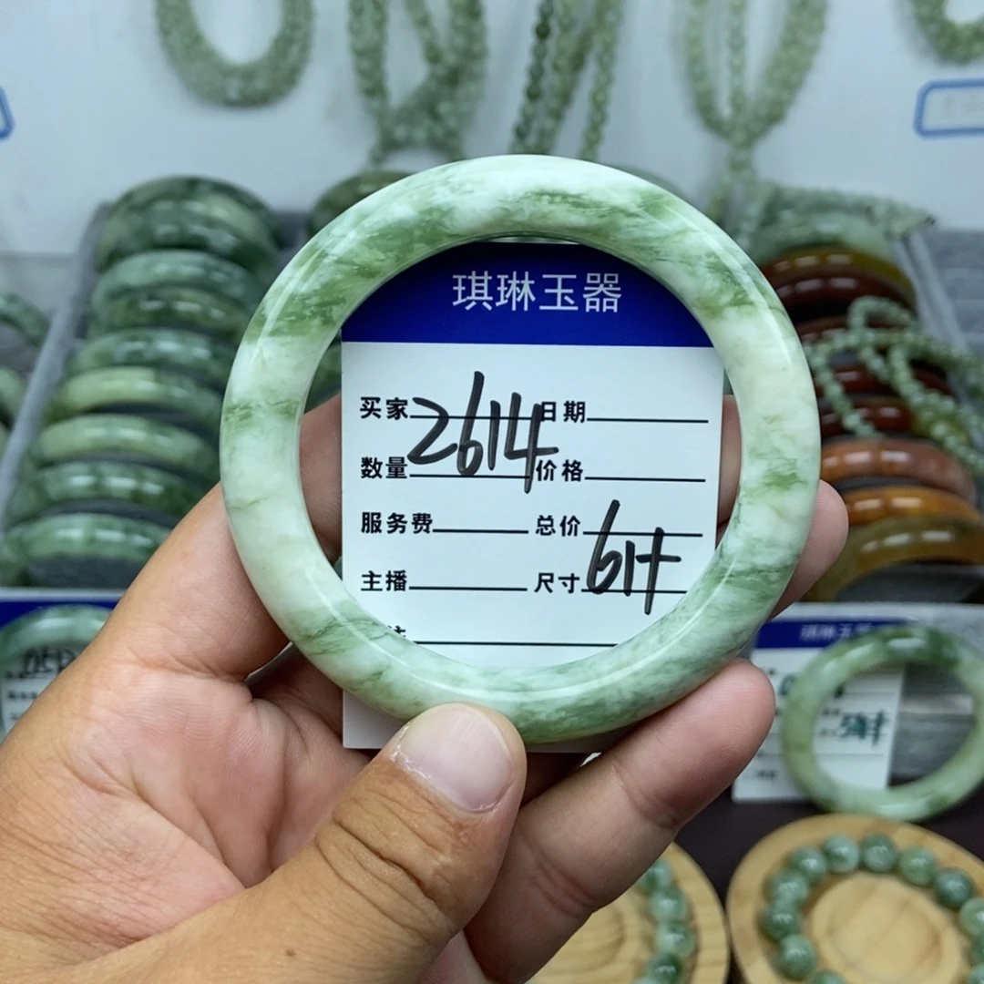 未镶嵌蛇纹石玉手镯