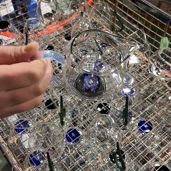 钢化玻璃无盖款漫陀螺依然浅紫金