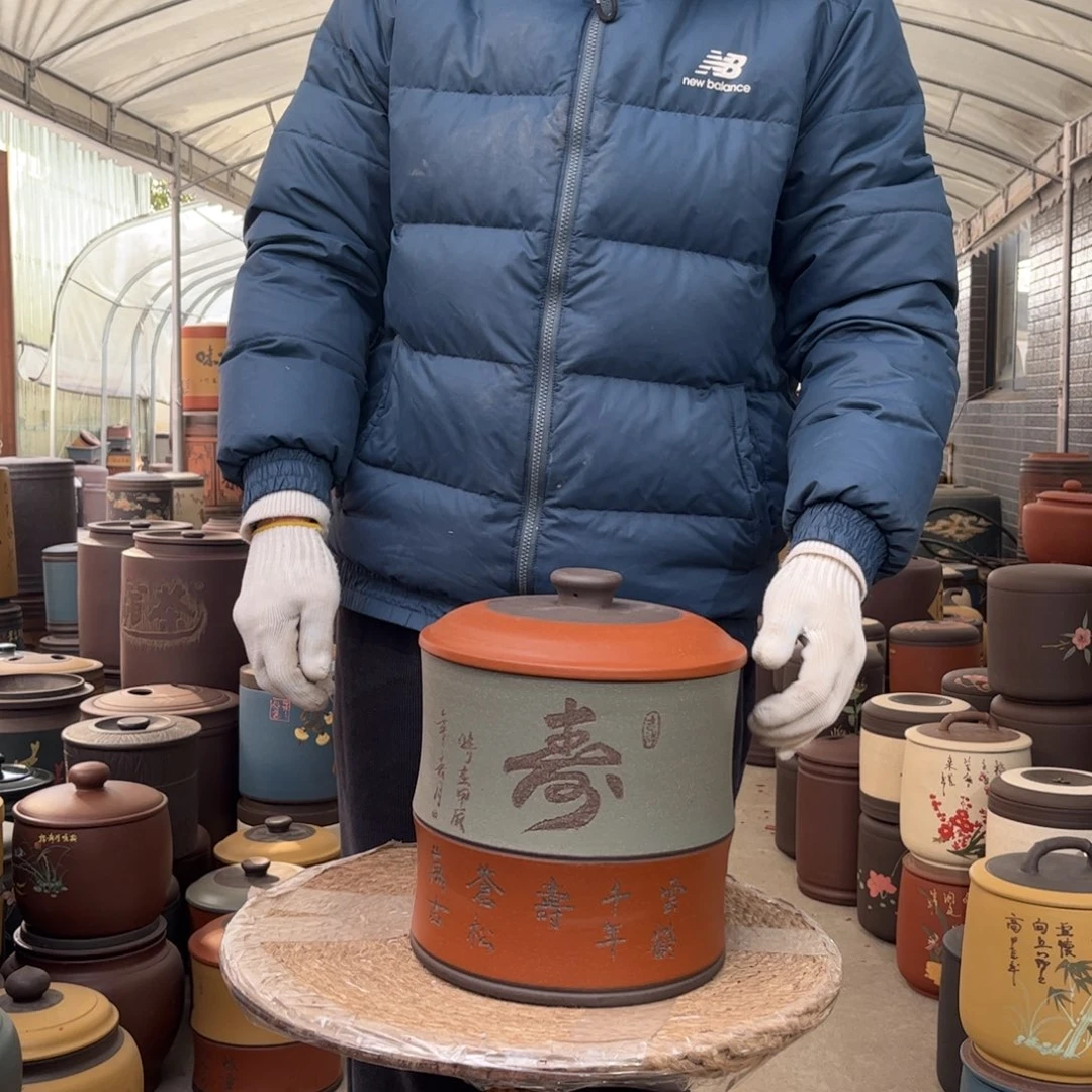 紫砂茶叶罐8 饼茶叶罐