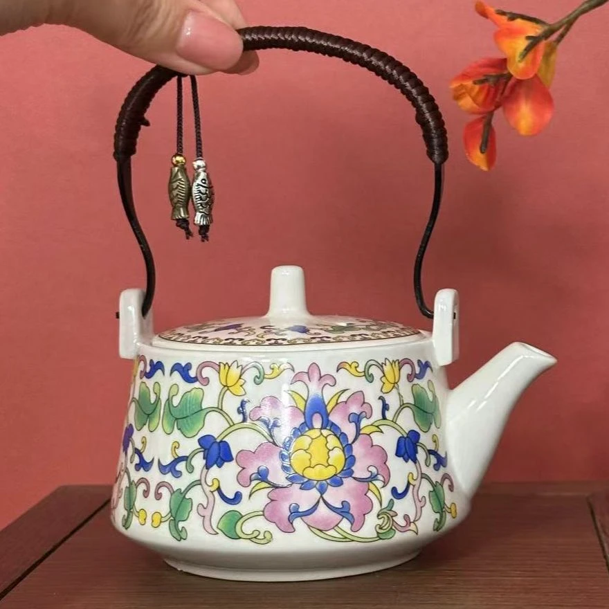 当代 G2752-缠枝莲提梁壶XMG