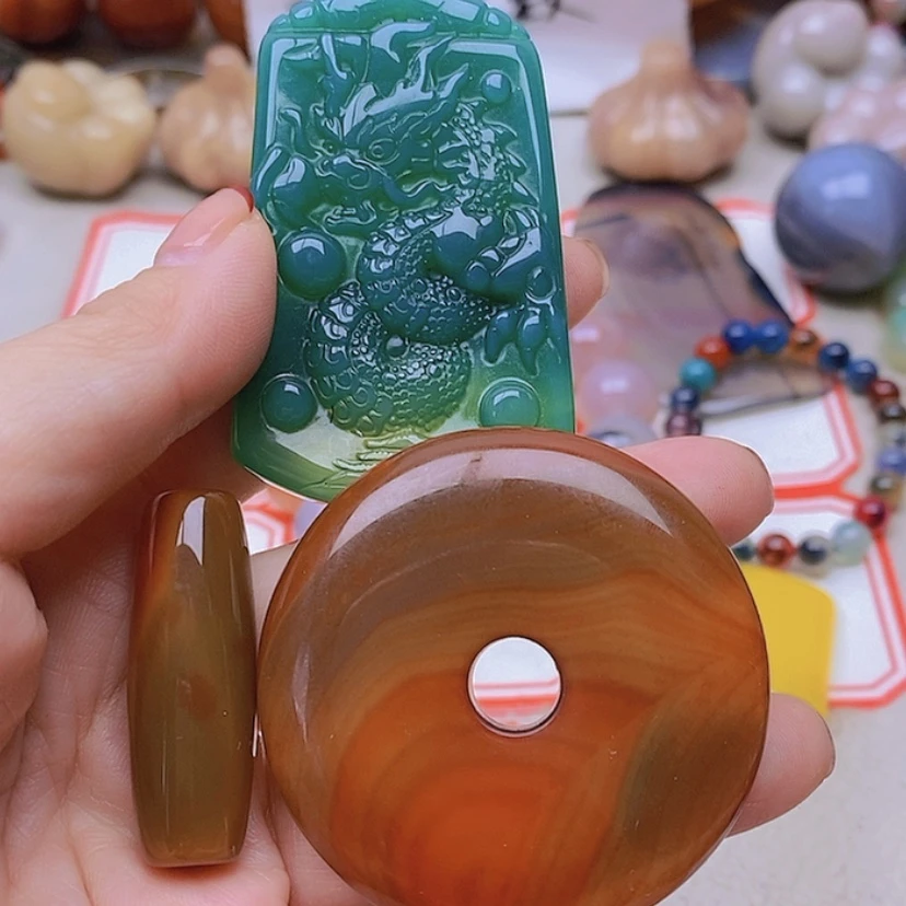 【闪购商品】未镶嵌玛瑙/玉髓珠宝半成品深**息