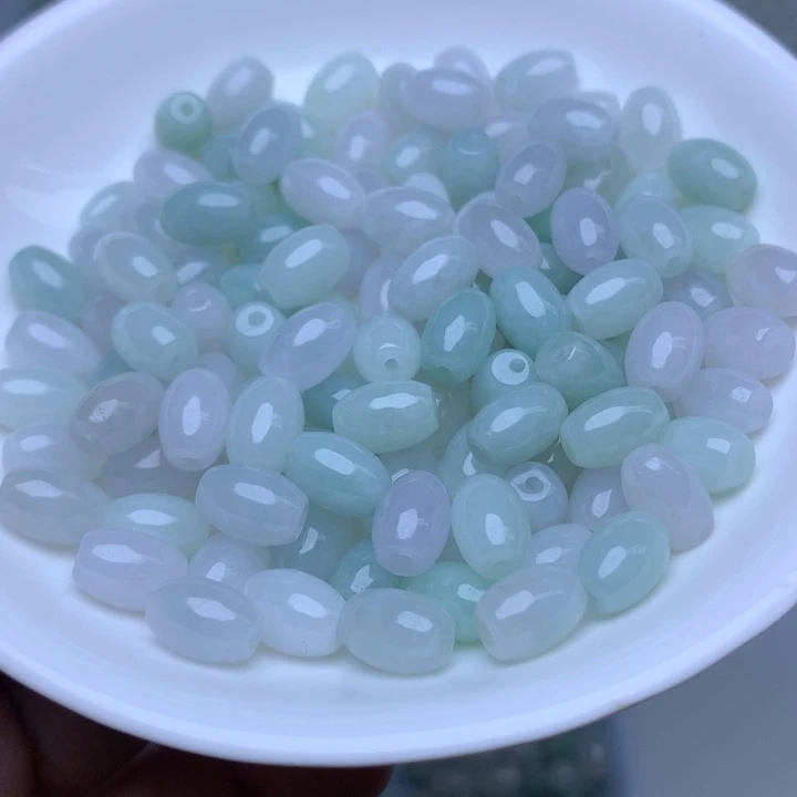 散珠翡翠卡6.5乘9冰米珠20个单圈