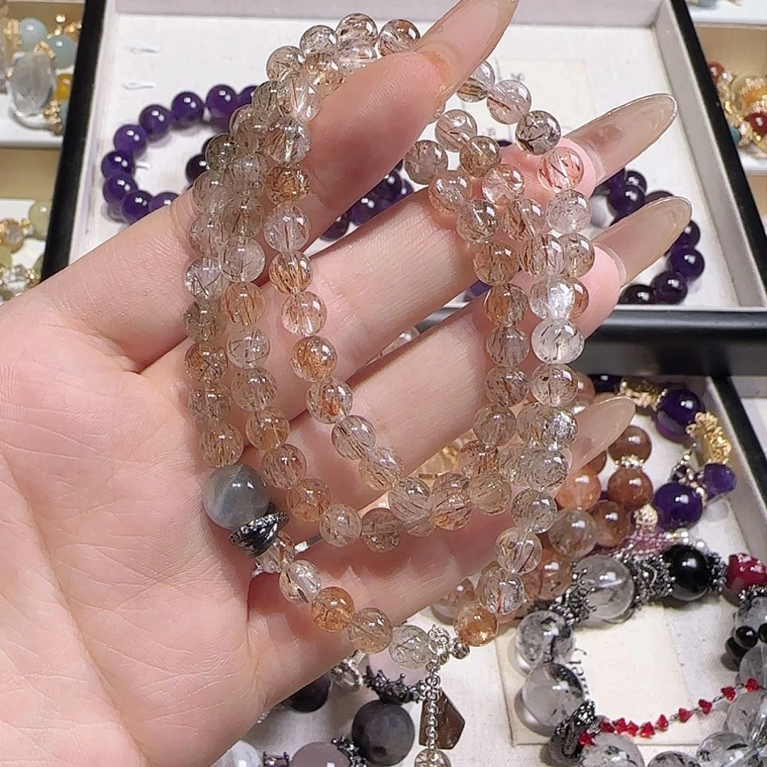 水晶手链未镶嵌咕*蒙尺寸