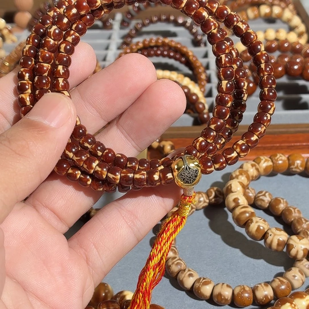 2***8紫金鼠手串紫金鼠108脖挂老挝椰香料毕业级精品