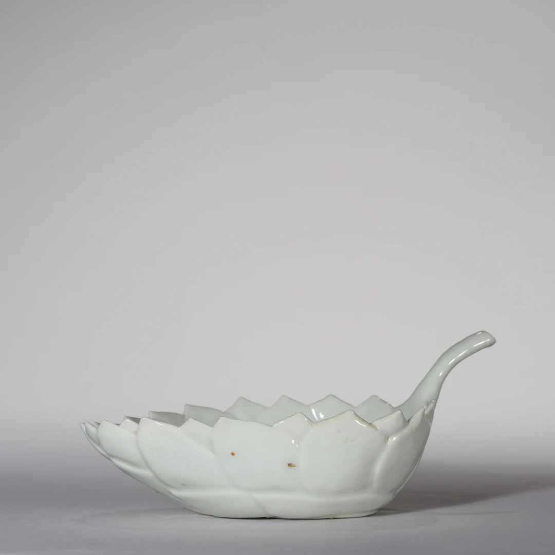 16、清光绪 白釉荷花吸杯-2【祥德99拍卖】