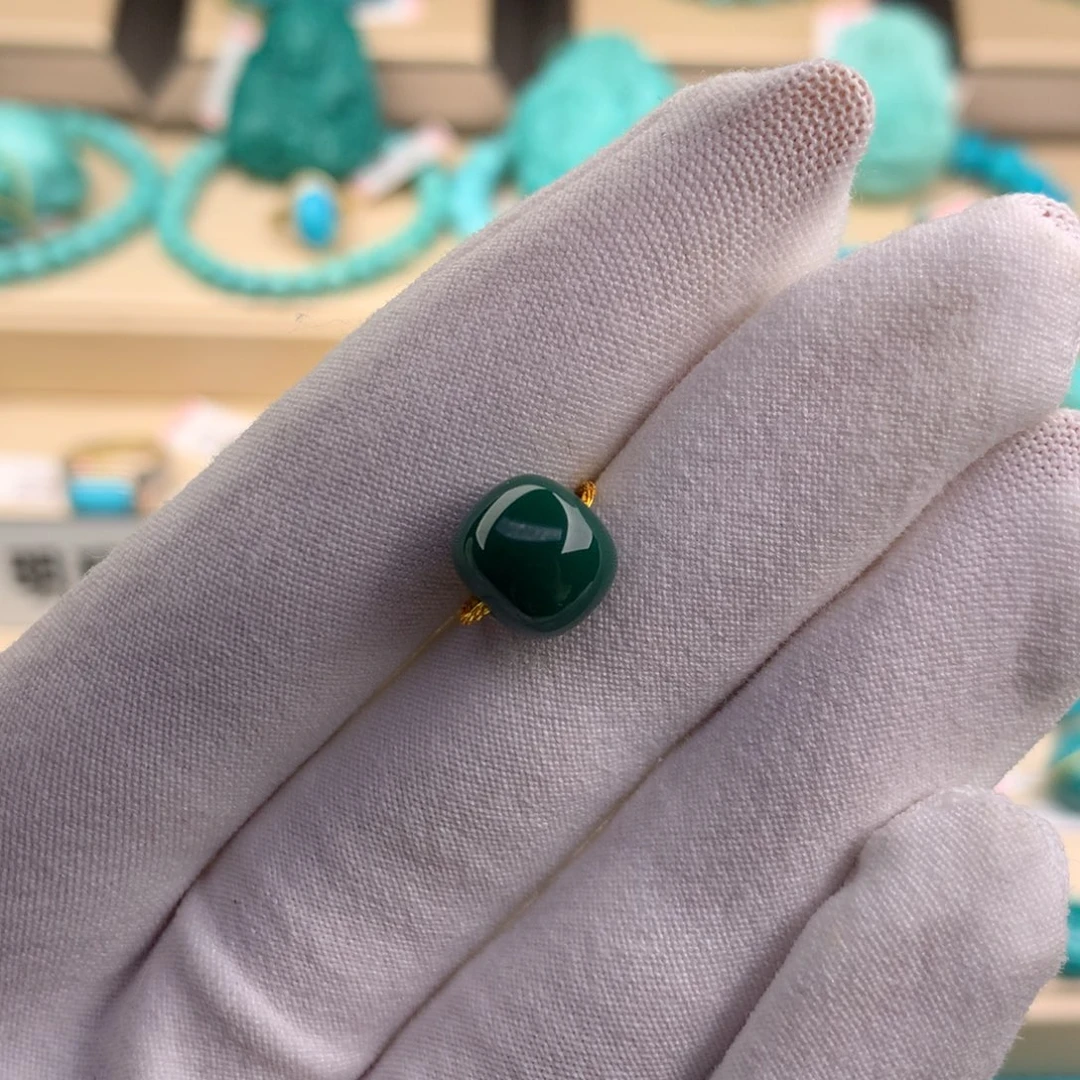 绿松石珠宝奇石未镶嵌9.7-8.6