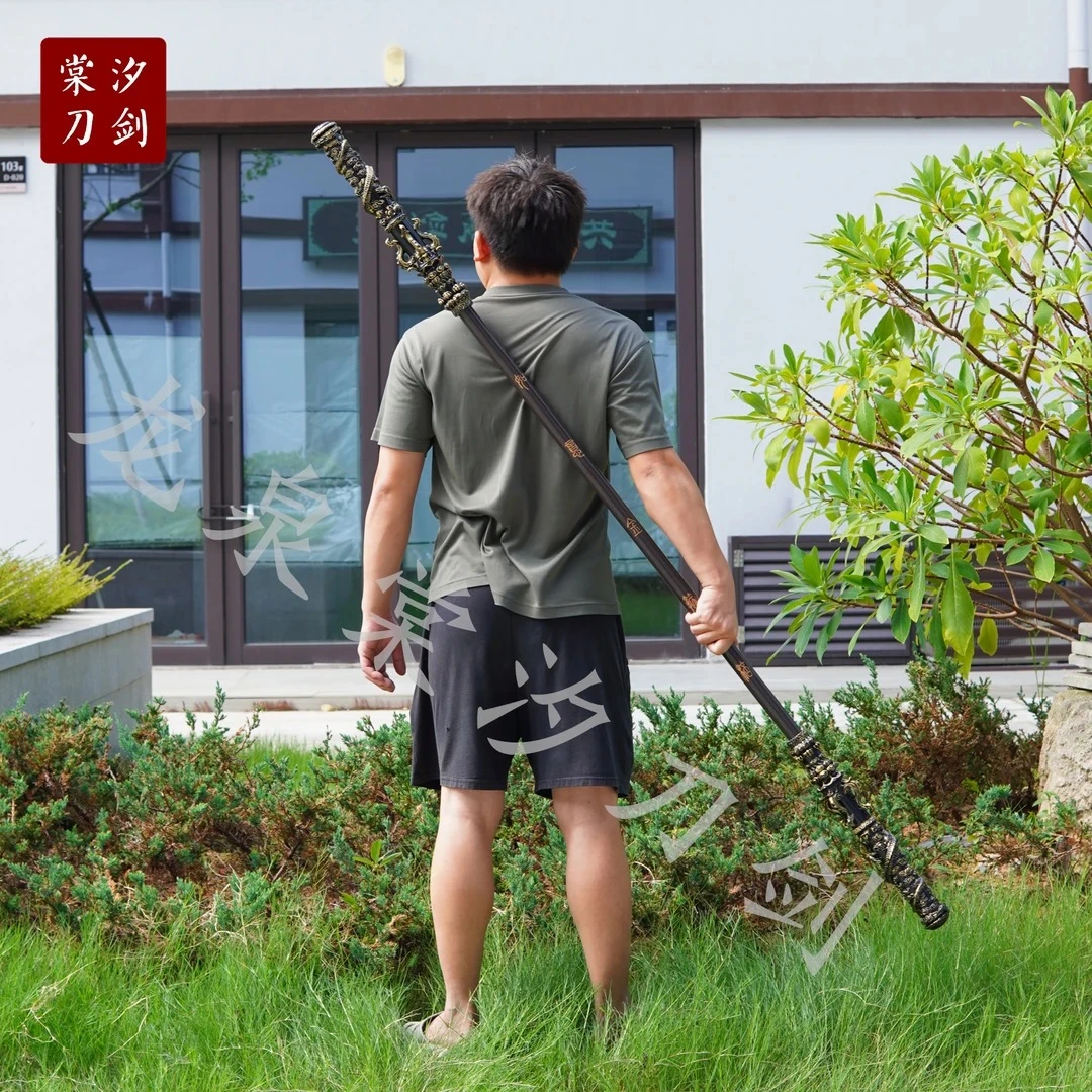 【185金箍棒,黑神话】约185厘米，7.5斤黑悟空摆件