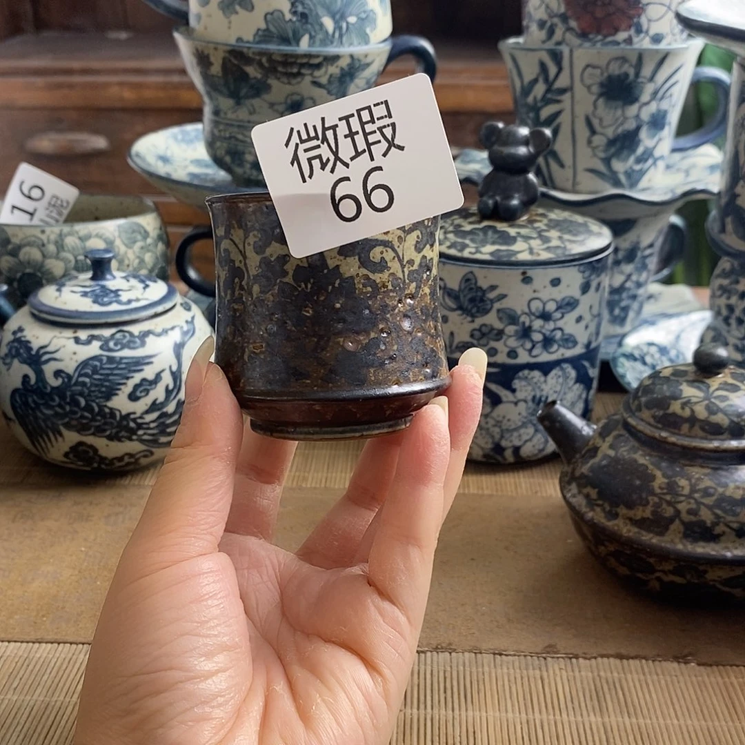 手工手绘青花高温陶瓷