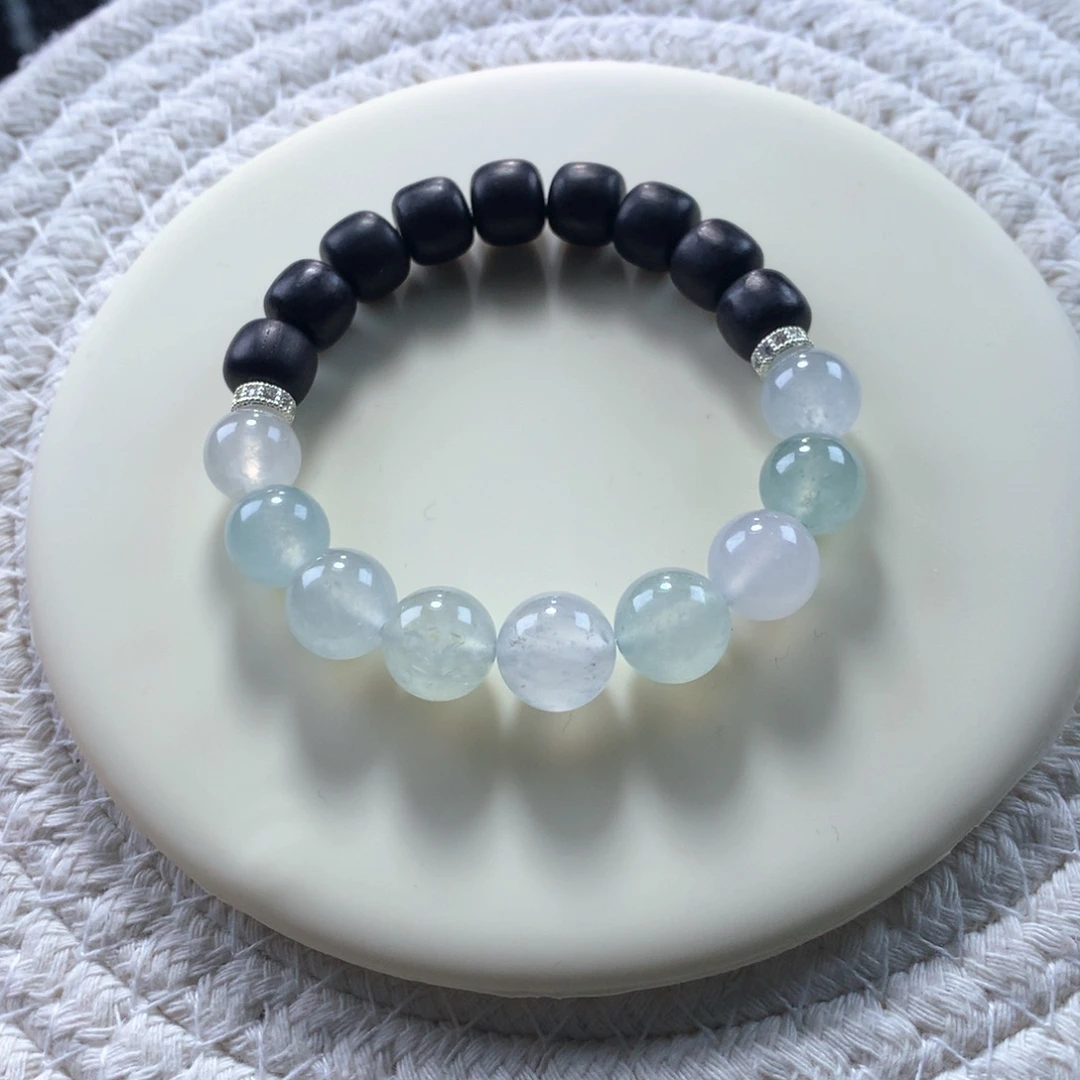 翡翠手链未镶嵌卡10冰糖串