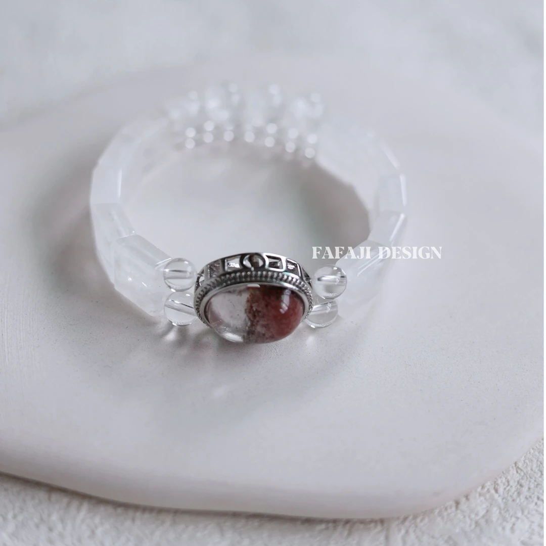 【风月】白水白幽灵串珠手链时尚百搭手牌手饰手串配饰