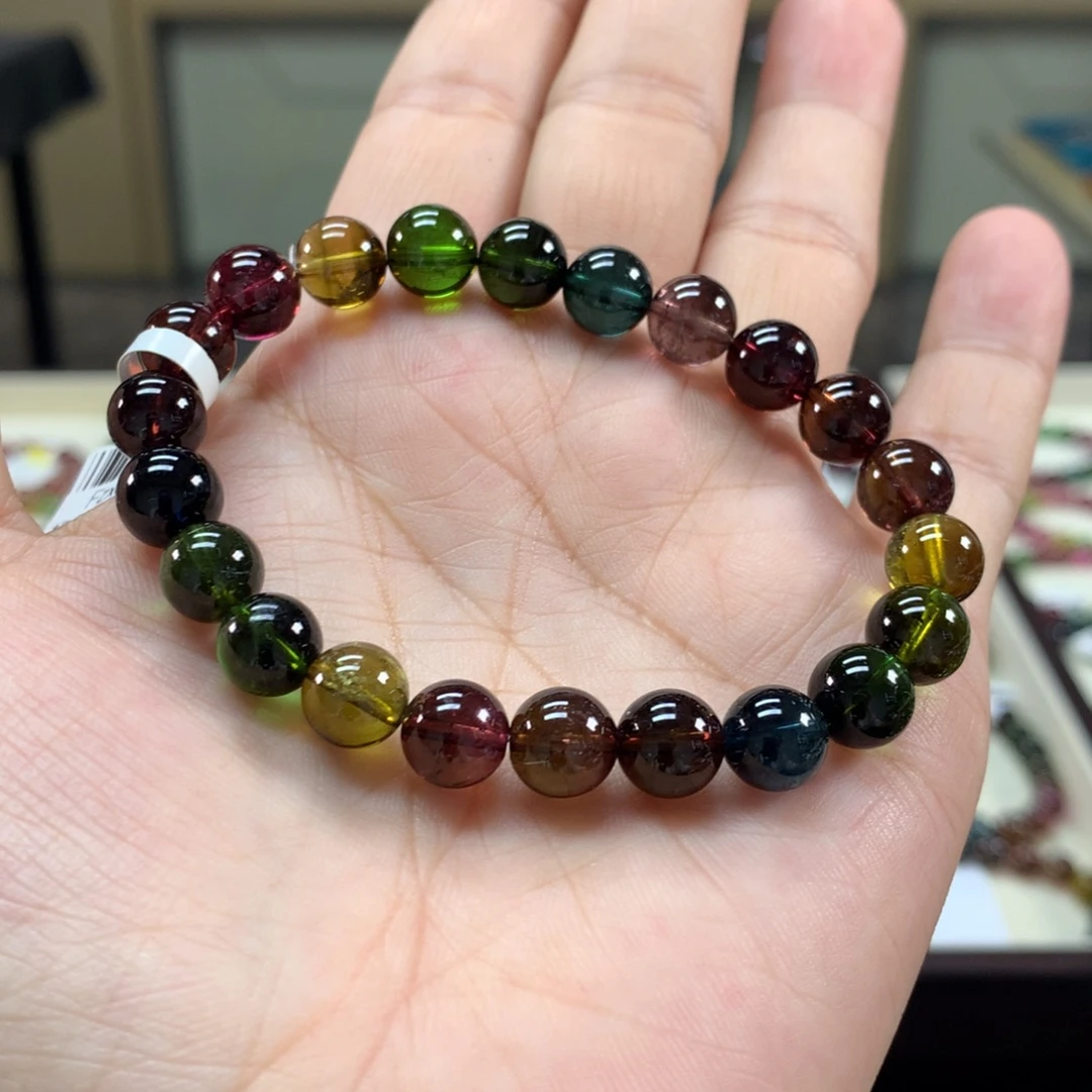 未镶嵌手链碧玺8.7左右