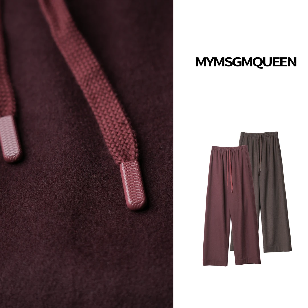 “西野暮色”毛呢百搭休闲裤