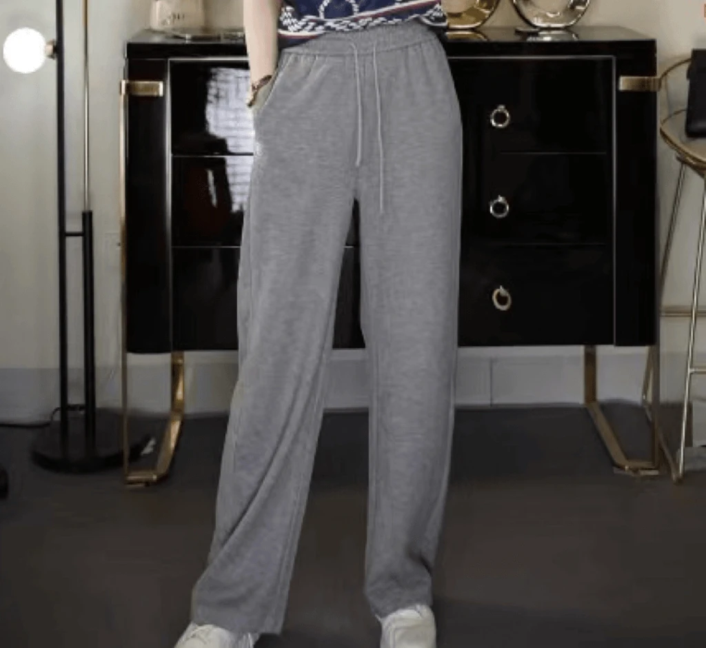 梦雅娜新款香蕉裤阔腿裤春秋冬宽松垂感休闲显瘦镰刀好看显瘦