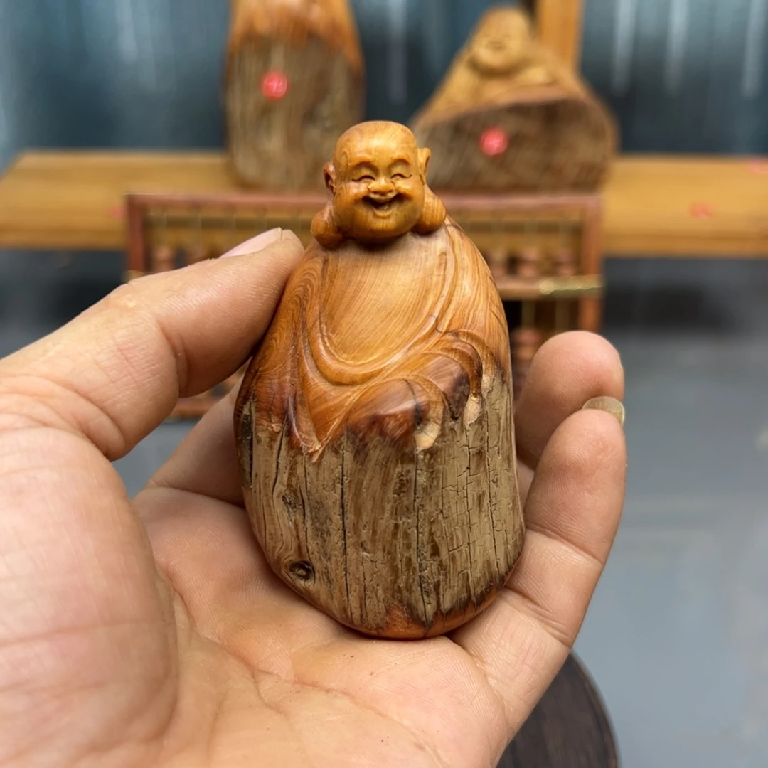 庄****木崖柏木摆件手把件