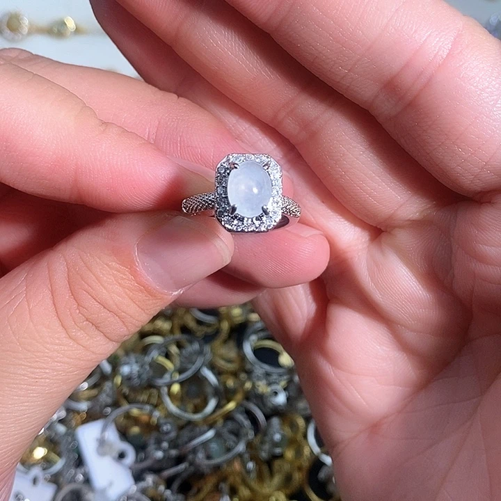 翡翠未镶嵌戒指翡翠首饰未镶嵌戒指42