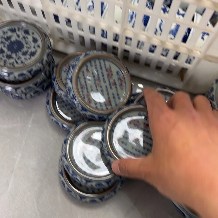 瓷摆件定风波盖置