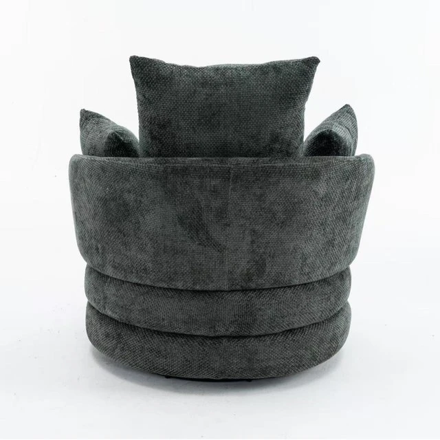 轻奢汉堡沙发椅客厅阳台懒人躺椅创意单人休闲椅可旋转设计师单椅