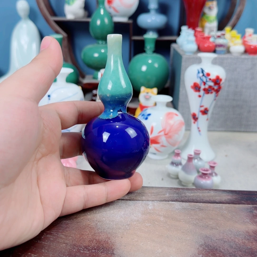 陶瓷手工小花器摆件