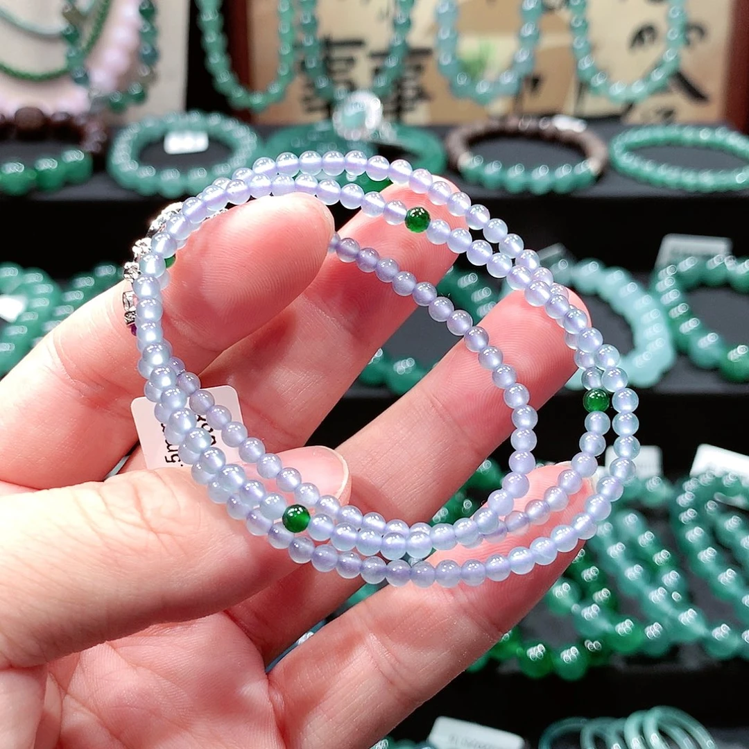 翡翠未镶嵌手链卡3.5