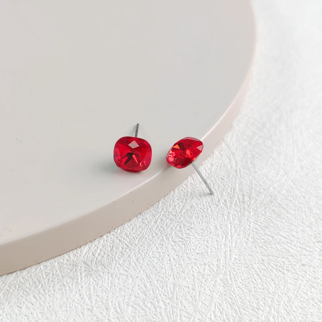 XUPING/旭平首饰 合金仿水晶耳饰 新年简约耳钉 GDX X001009006