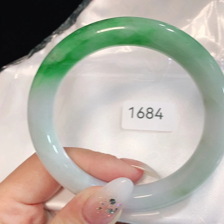 翡翠手镯未镶嵌天然翡翠手镯58