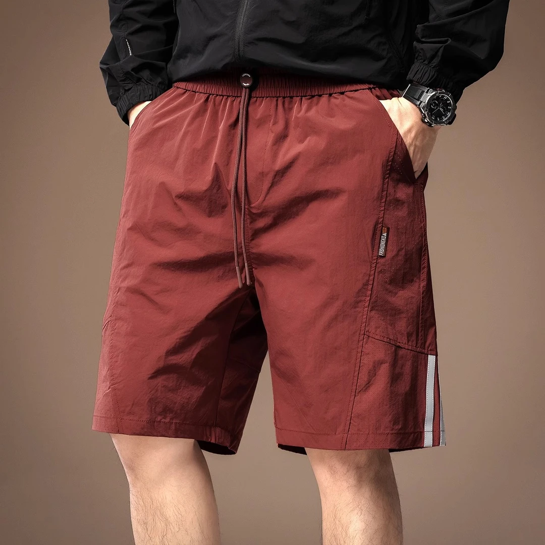 One What高端户外凉感薄款运动休闲短裤男夏季美式高街工装五分裤