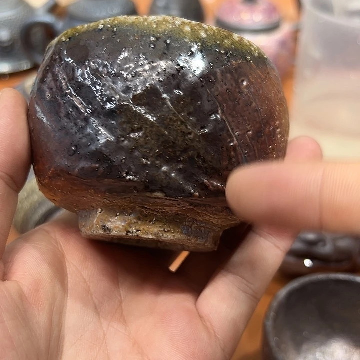 柴烧茶具陶杯子瓷