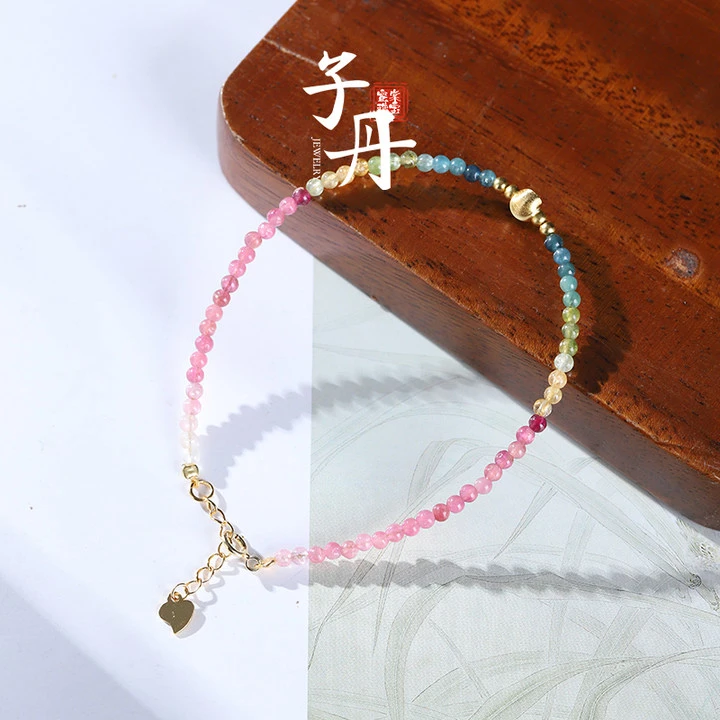 【小乔】 碧玺DIY彩虹链 C1-298