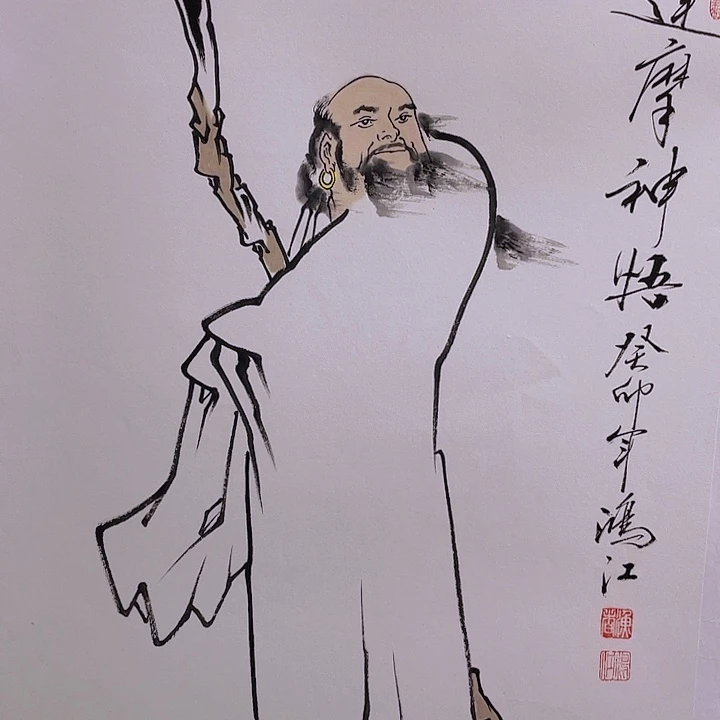 国画宋庄的一个小镇上