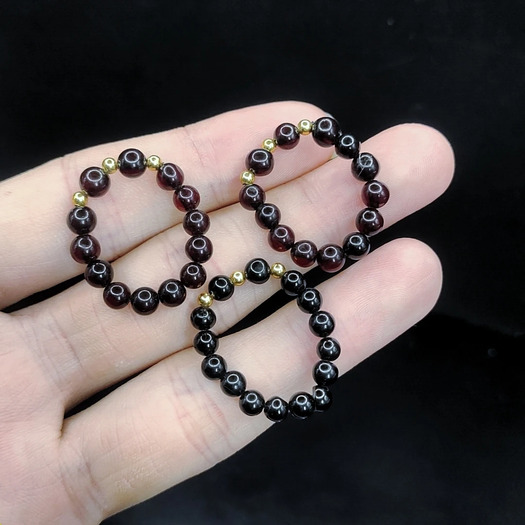 【李想精选】琥珀DIY戒圈Z9【多样性发其一】约5mm