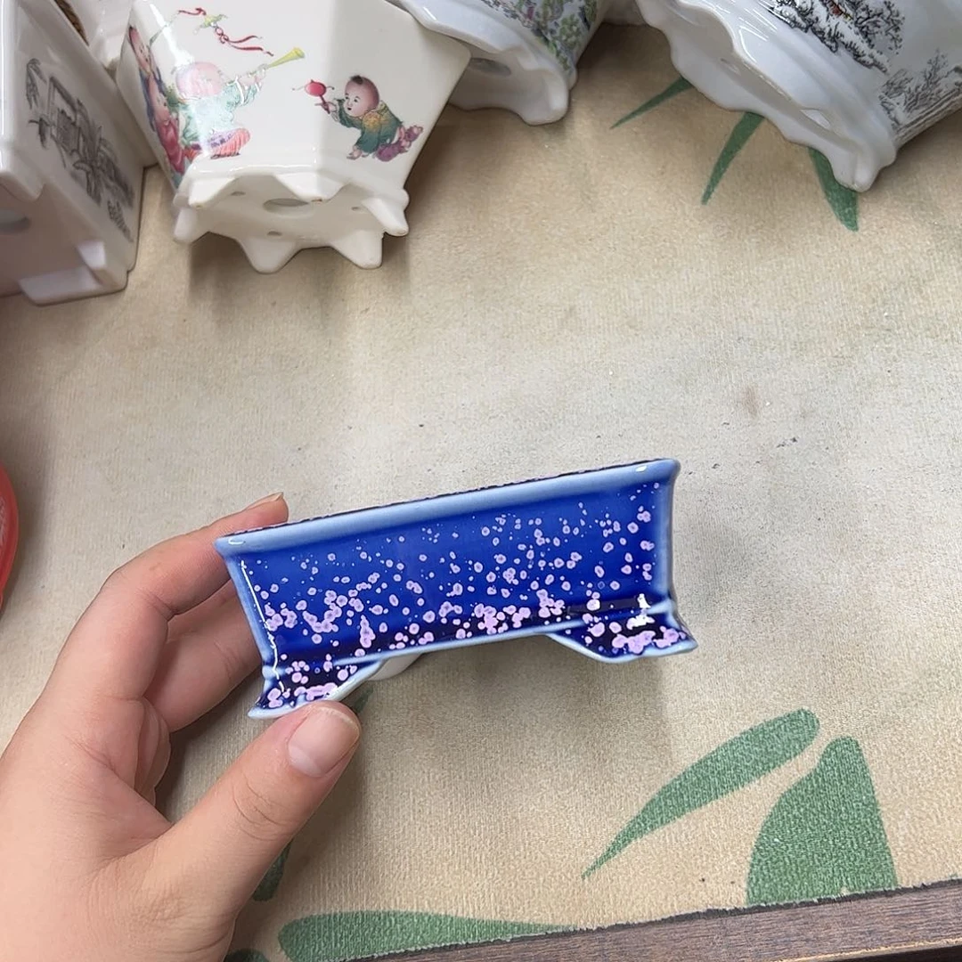 白泥花盆531号瑕疵10/8/4cm
