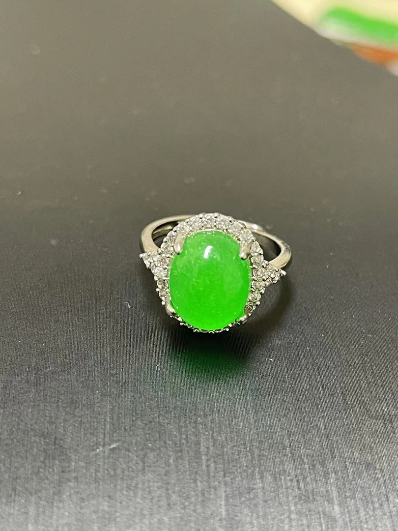 翡翠戒指s925银时尚