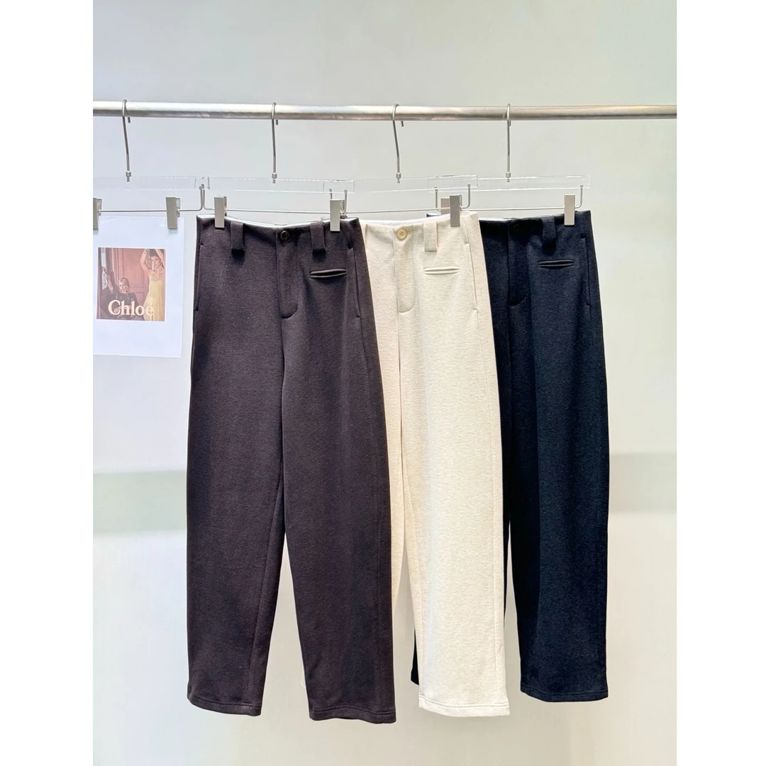 KIKI严选：J1098-7家欧洲站南油秋季新款时尚小众高腰萝卜休闲裤