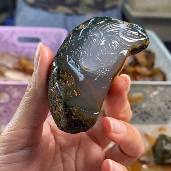 玛瑙/玉髓吊坠(不含链)未镶嵌