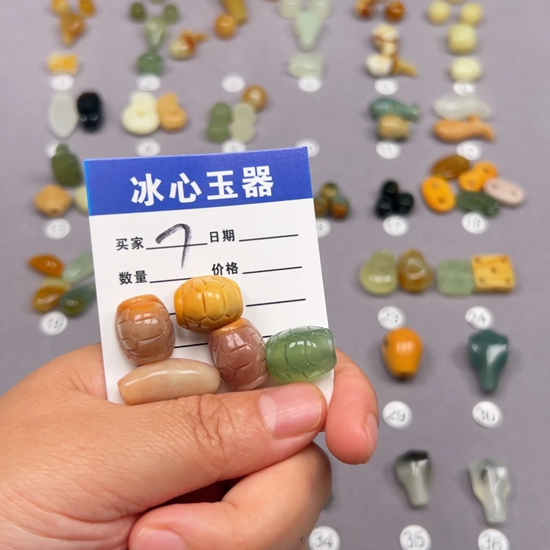 蛇纹石玉未镶嵌颈饰满*?