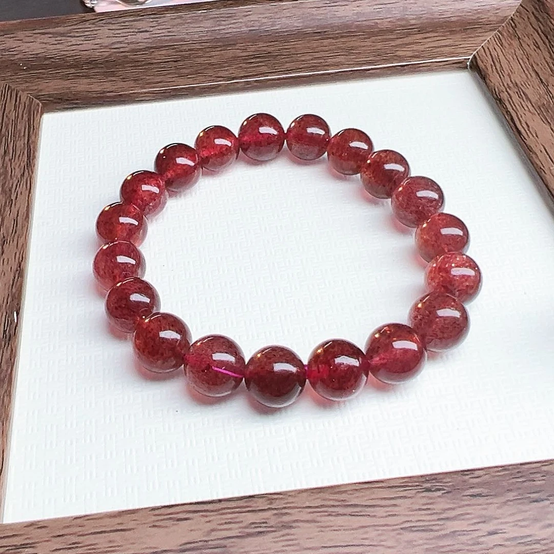 水晶手链未镶嵌ㅤ****n草莓晶 新年快乐