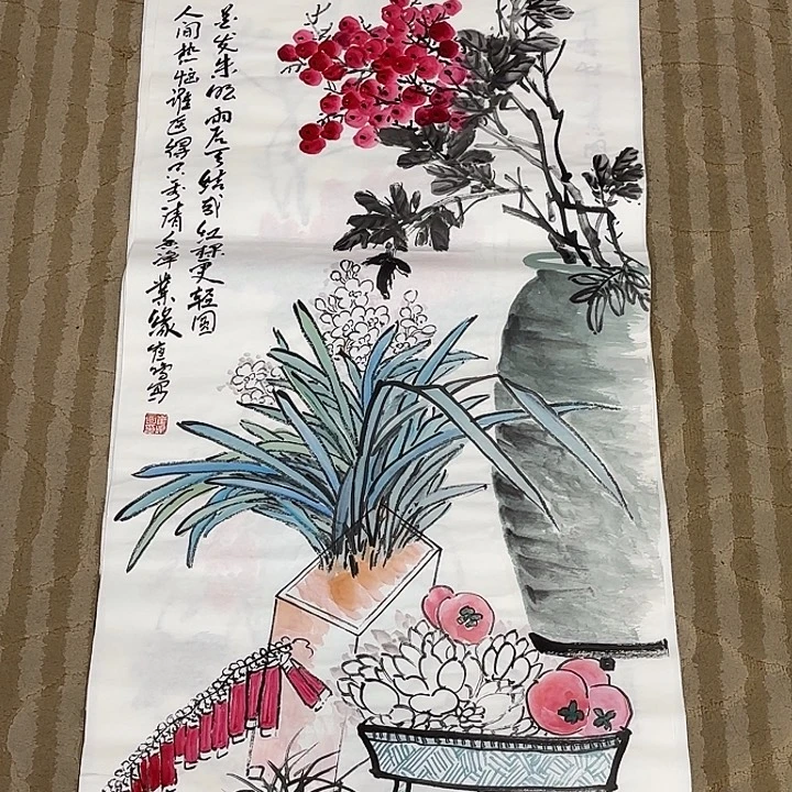 国画花鸟的翅膀是一种很有