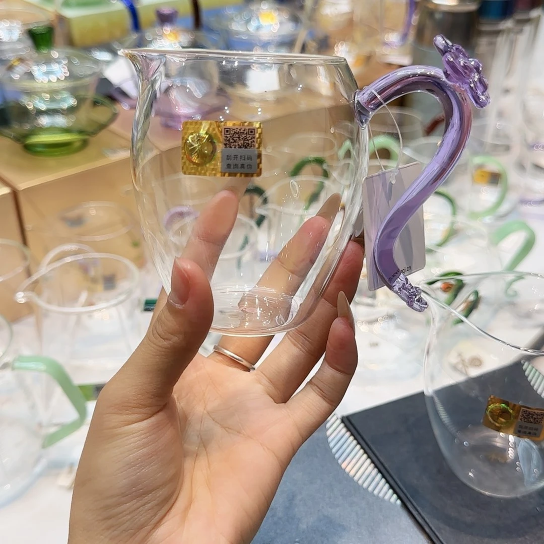 禾器浅紫色玉棠公道杯