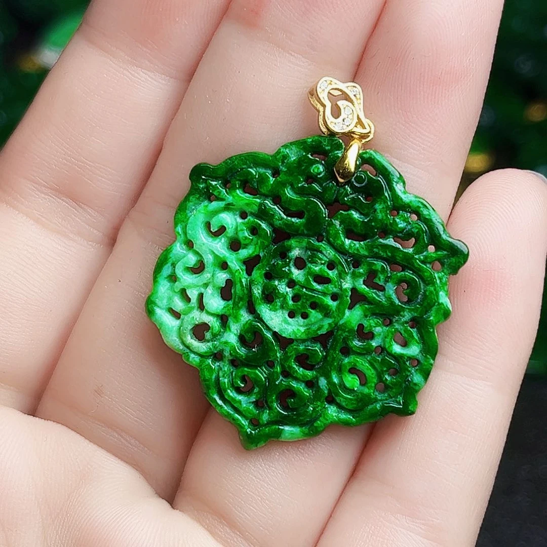 颈饰银S925镶嵌翡翠多样性